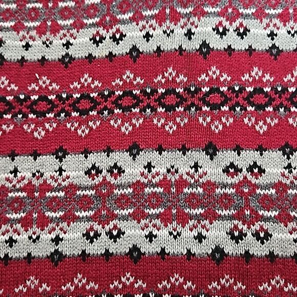 Gymboree Boy's V-neck Sleeveless Knitted Vest Gray & Burgundy 5 Years Old - Picture 8 of 16